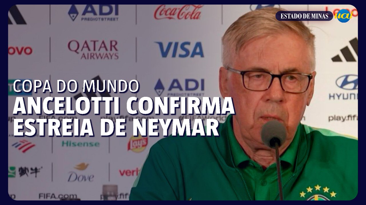 Ancelotti confirma que Neymar está pronto para estrear contra a Escócia na Copa