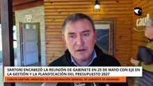 Sartori encabezó la reunión de gabinete