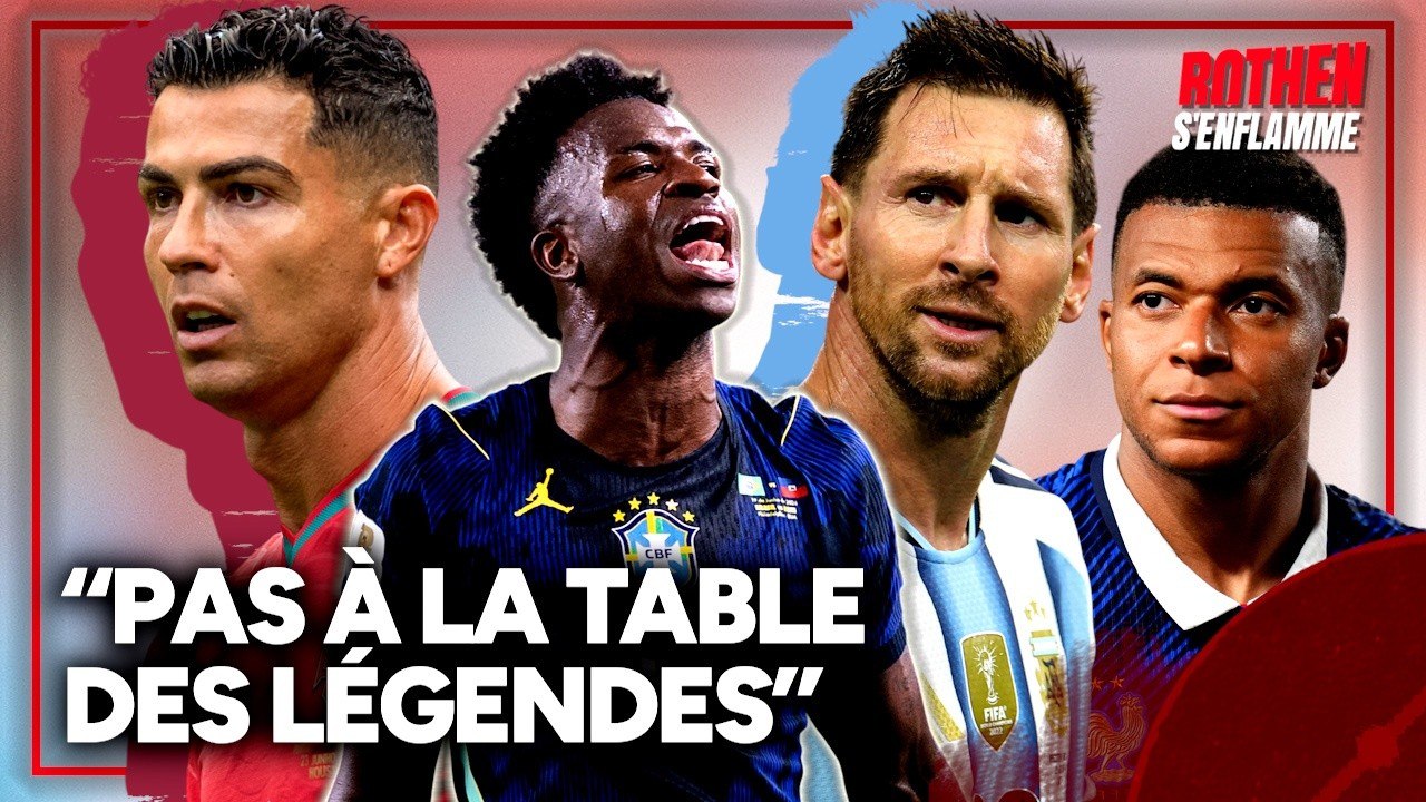 Vinicius Jr aussi grand que Messi et CR7 ? "S'il y a un REPAS des LÉGENDES, il n'y est PAS !"