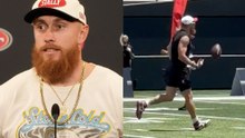 George Kittle excites NFL fans as he looks ready after season-ending Achilles tear