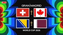 SUIZA vs CANADÁ y BOSNIA vs QATAR, Mundial 2026 (Grupo B)