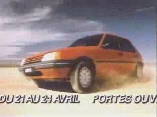 Pub Peugeot 205 1989
