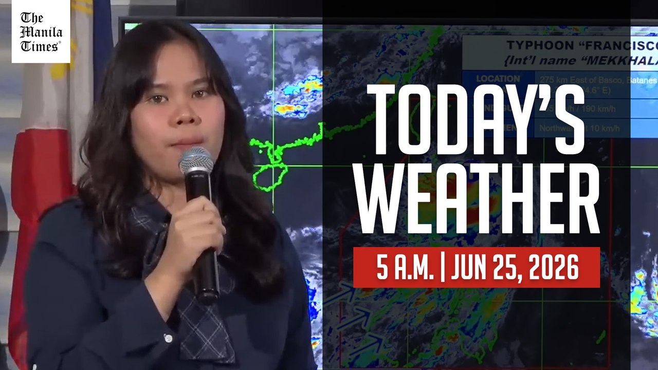 Today's Weather, 5 A.M. | Jun. 25, 2026