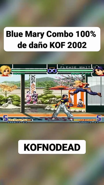 Blue Mary combo en KOF 2002