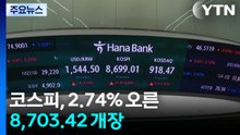 코스피, 2.74% 오른 8,703.42 개장...코스닥, 1.58% 오른 923.66 개장 / YTN