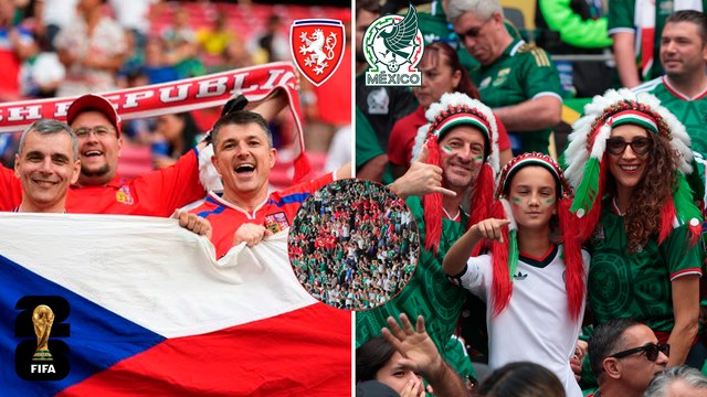 Afición de Chequia se rinde ante cultura de sonideros previo al partido contra México