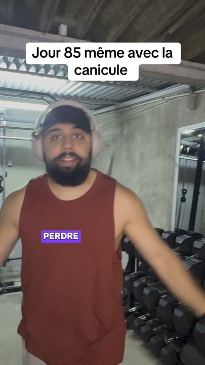Je continue les entraînements et le deficit calorique même avec la canicule !