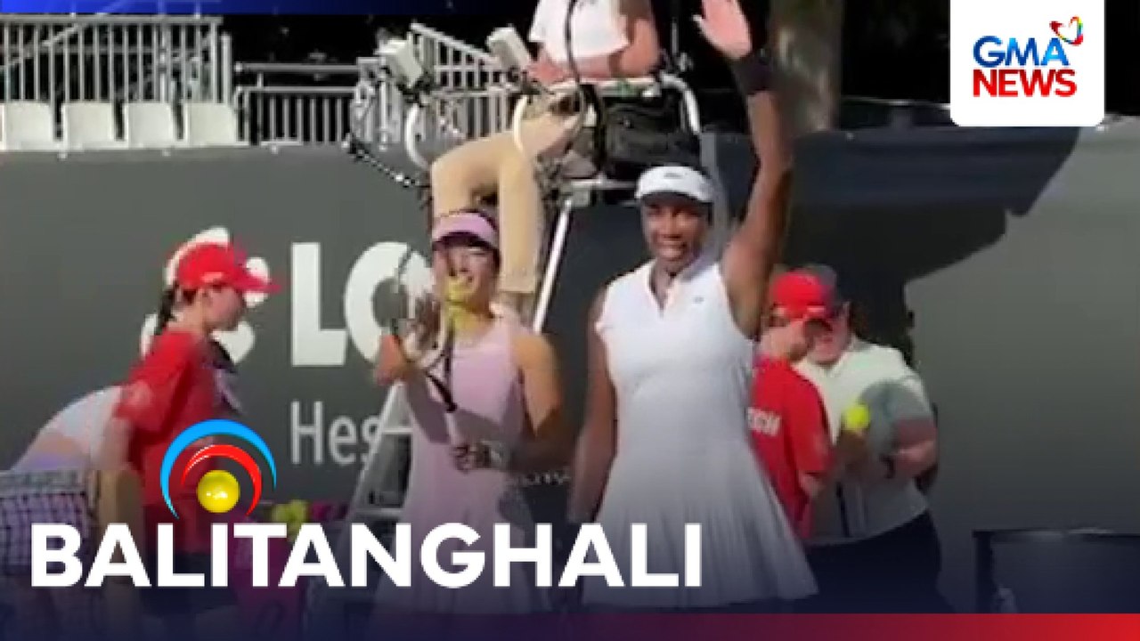 Phl tennis star Alex Eala at Tennis Icon Venus Williams, nag-advance sa quarterfinals ng Bad Homburg Open sa Germany | Balitanghali