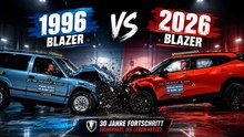 Chevrolet Blazer 1996 gegen 2026 | IIHS Crashtest im Vergleich