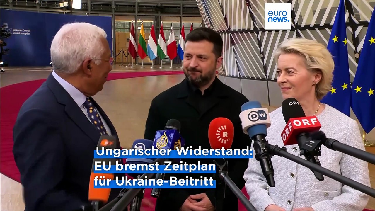 Ungarischer Widerstand: EU bremst Zeitplan für Ukraines EU-Beitritt