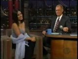 Salma Hayek's breasts on David Letterman