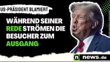 Donald Trump: US-Präsident blamiert - während seiner Rede strömen die Besucher zum Ausgang