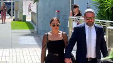 Danielle Carroll arrives to inquest into the death of her sister Kelly Wilkinson