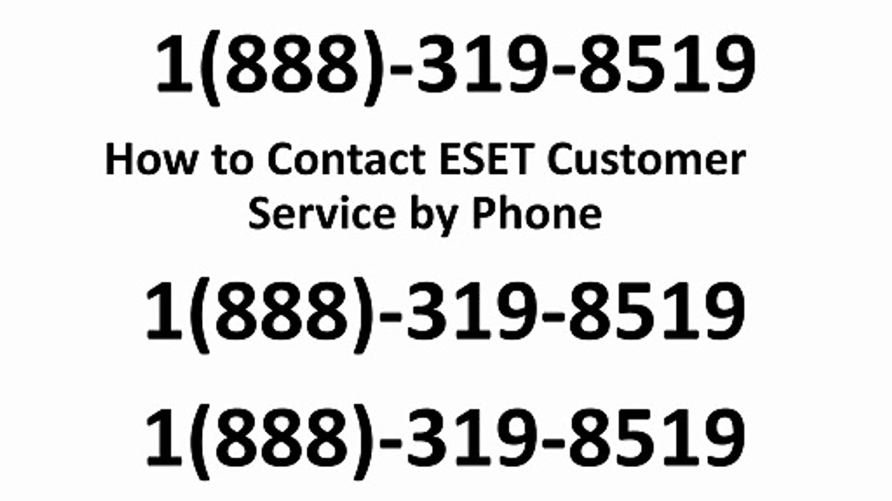 How to Contact ESET Customer Service by Phone