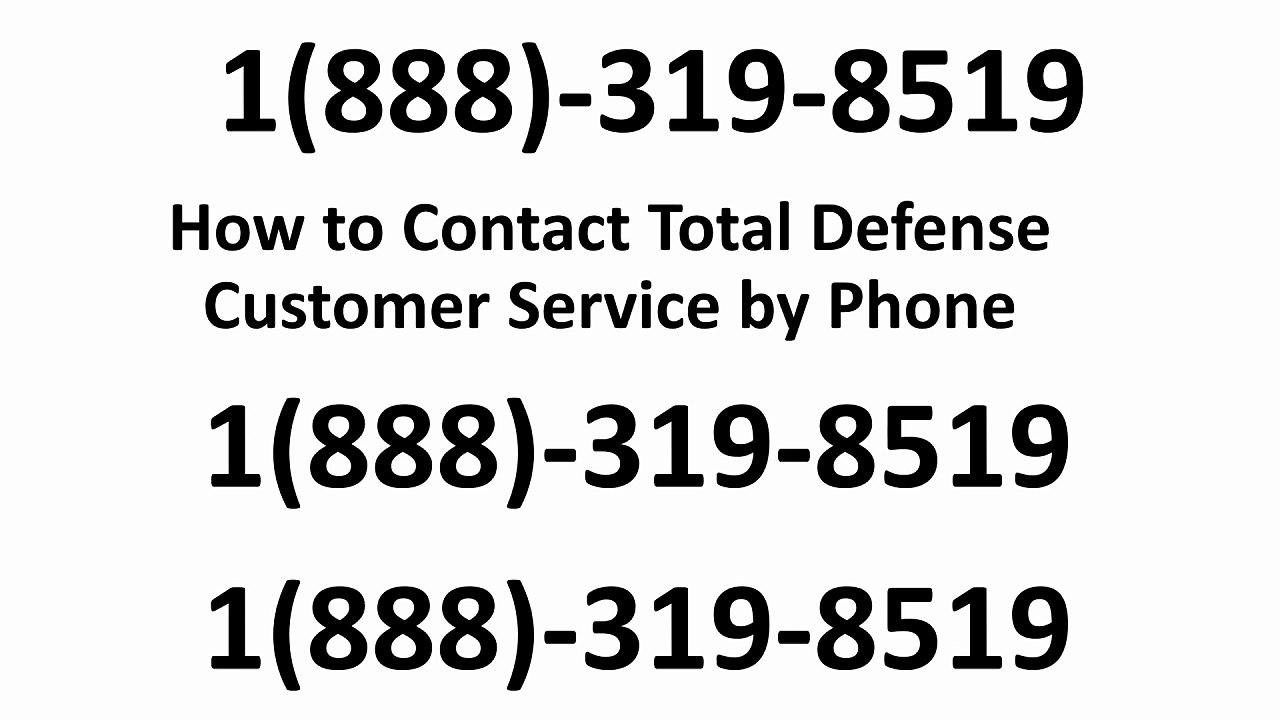 How to Contact Total Defense Customer Service by Phone