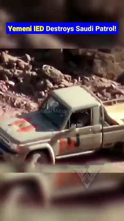 Yemeni Fighters Strike Saudi Patrol Vehicle