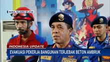 Tim Damkar Selamatkan Pekerja yang Terjebak Beton Ambruk | INDONESIA UPDATE