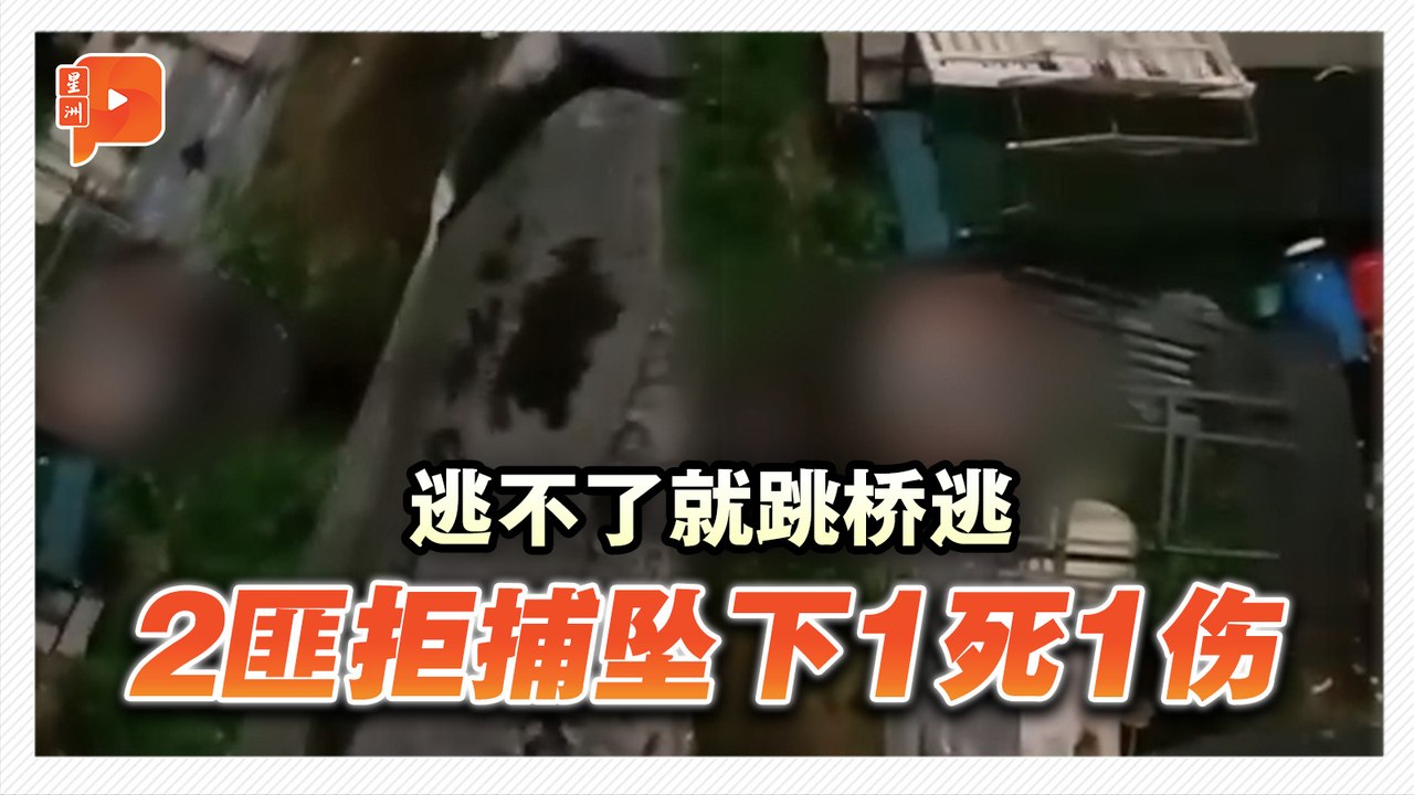 遭警追捕走投无路 2嫌犯跳桥1死1伤