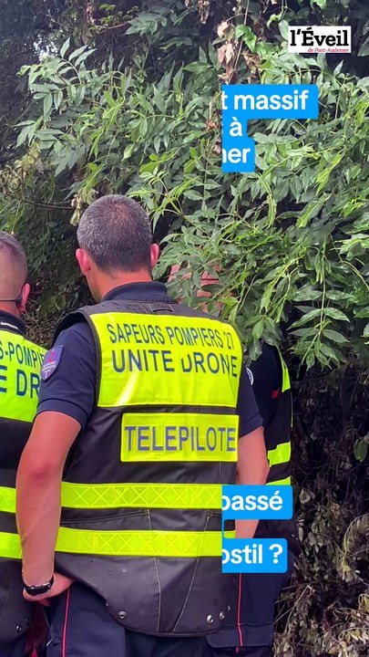 Exercice des sapeurs pompiers à la friche Costil à Pont-Audemer