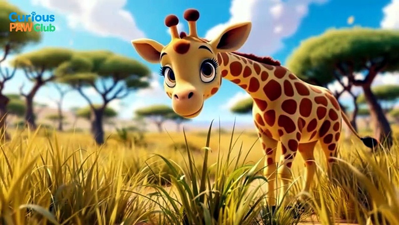 Giraffe Stretch Up High! 🦒 | Fun Kids Song | Nursery Rhymes for Children