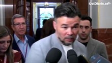 Rufián, sobre la filtración de la agenda Zapatero: "Es una barbaridad que sucede desde hace mucho y no pasa nada"