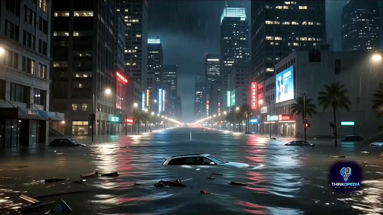 Giant Shark in Flooded Streets 😱 – 180ft Monster vs Mysterious Black Hero & Fighter Jets!