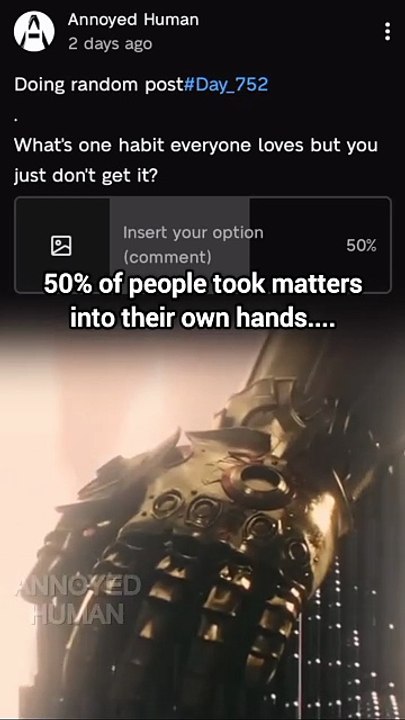 50% took matters into their own hands ✌️