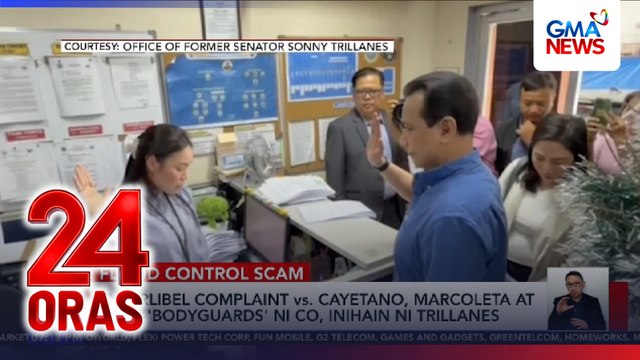 Cyber libel complaint vs Cayetano, Marcoleta at 18 ‘ex-bodyguards’ ni Co, inihain ni Trillanes | 24 Oras