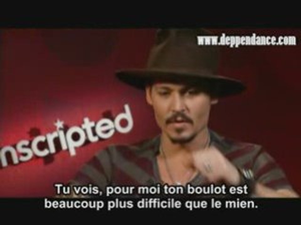 Unscripted Interview Johnny Depp et Tim Burton VOSTF