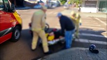 Jovem sofre queda de moto e fica ferida no Parque São Paulo