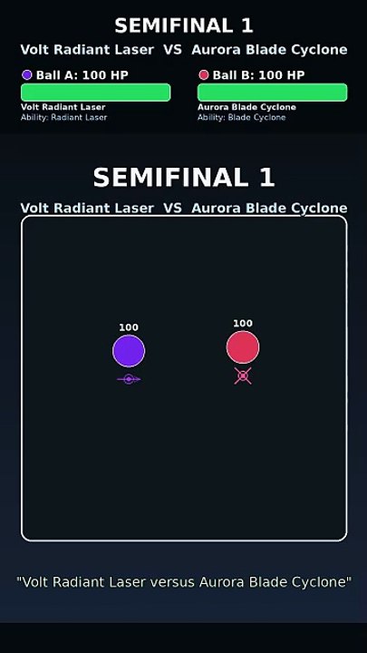 Who Wins This Physics Simulation? Volt Radiant Laser vs Aqua Thunder Spear | Marble Tournament | Pulse Rush Run