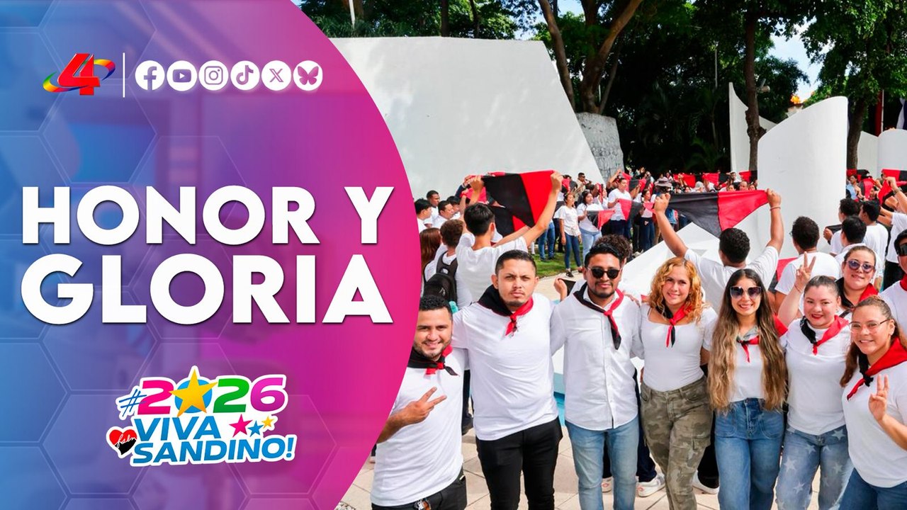 🇳🇮 Juventud Sandinista rinde homenaje al Comandante Carlos Fonseca Amador en Managua