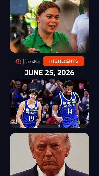 Today’s headlines: Duterte impeachment, Divine Adili, Donald Trump | The wRap | June 25, 2026
