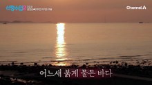 두 사람이 함께한 첫 바다♥ 그림 같은 풍경 속 느껴지는 거리감