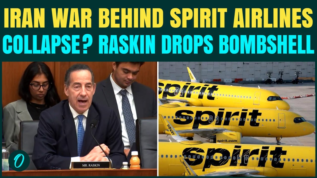 Trump EXPOSED? Rep. Raskin Blames Spirit Airlines COLLAPSE on Trump’s Iran War | Watch