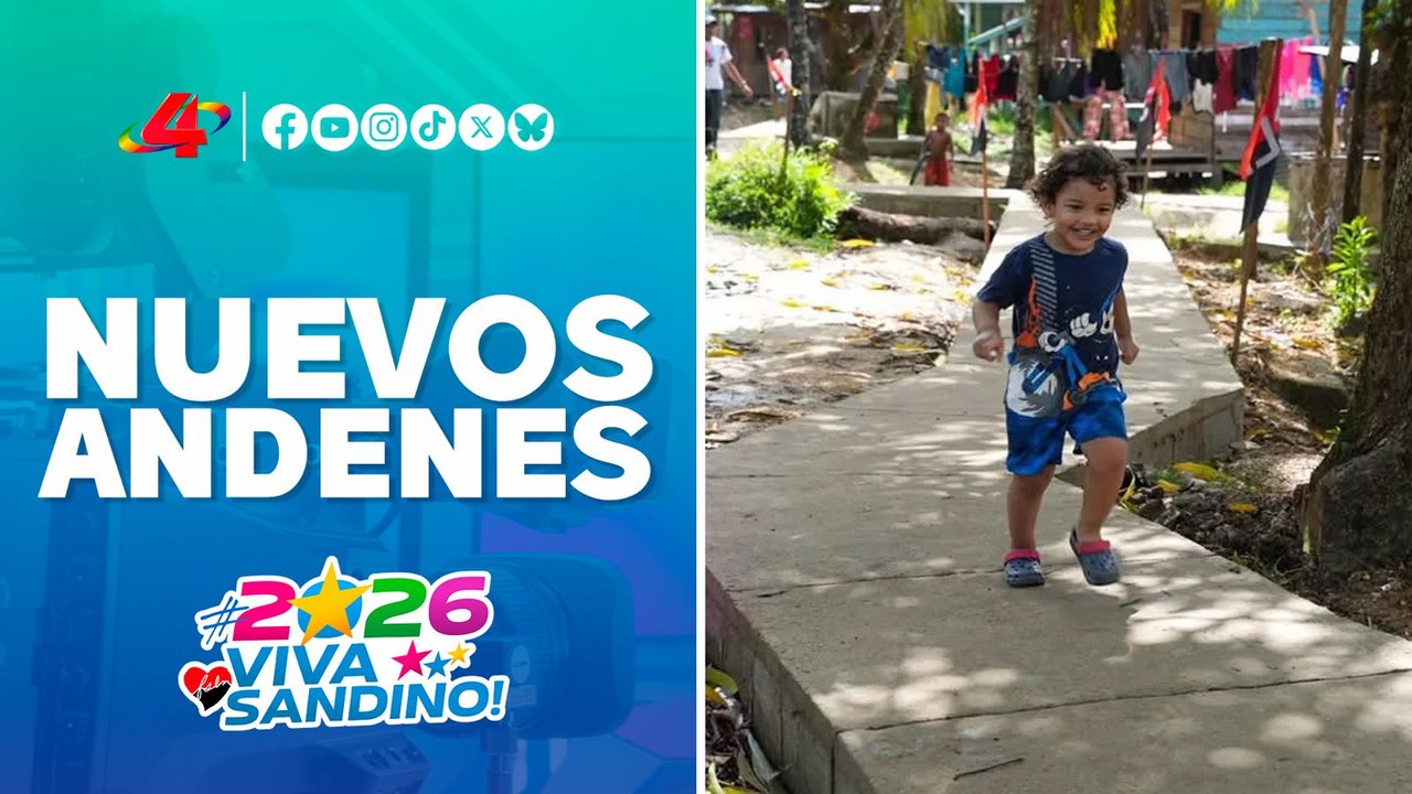 🚶‍♂️ Nuevos andenes peatonales en el barrio Los Ángeles mejoran la movilidad en Bilwi