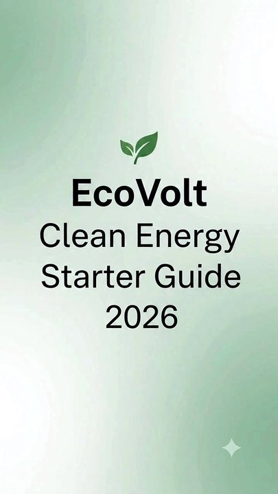 Clean Energy Starter Guide 2026