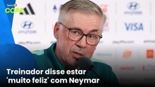 Ancelotti confirma Neymar apto a jogar 90 minutos e alerta: Escócia será mais difícil que Haiti
