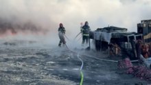 Firefighters Take Control Of Fierce Blaze Breaking Out In Arad