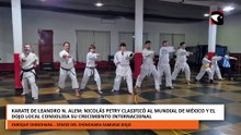 Karate de Leandro N. Alem: Nicolás Petry clasificó al Mundial de México