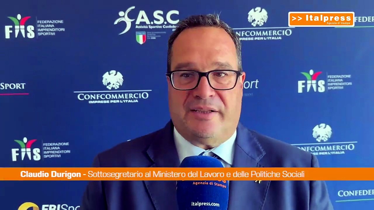 Durigon "Equità e sicurezza determinanti per aspetto sociale sport"