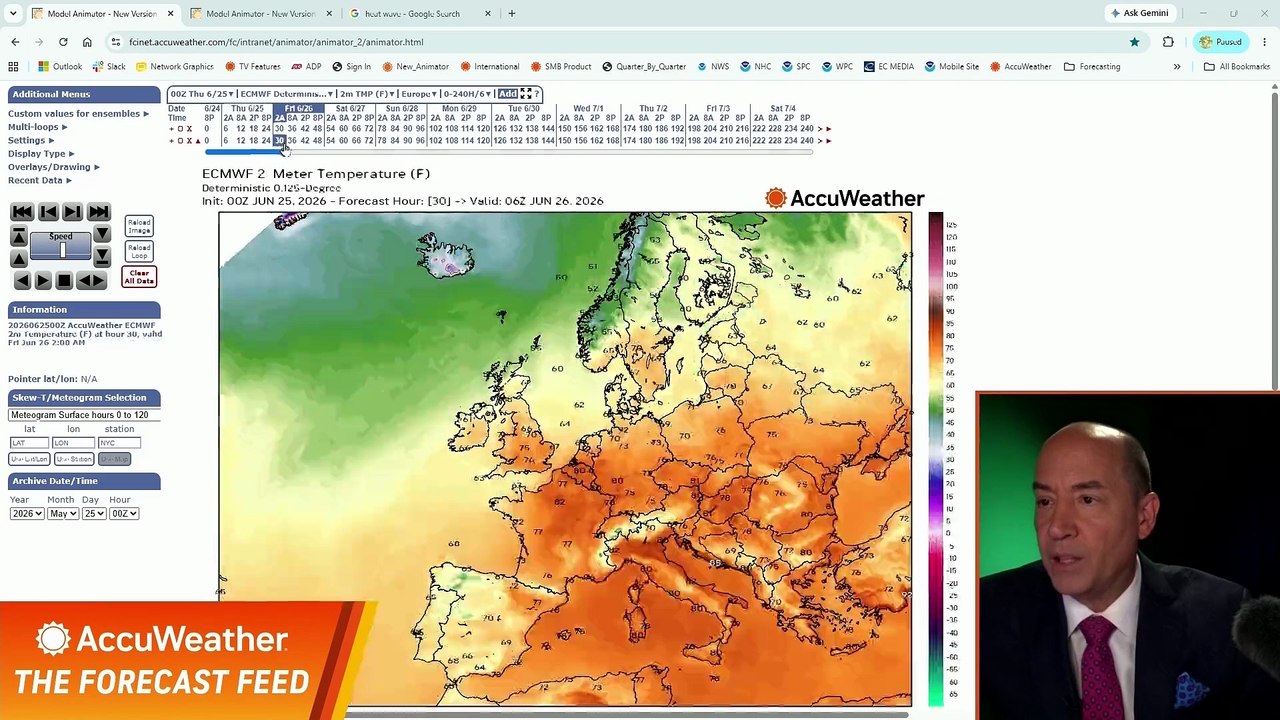 Dueling heat waves in both the US and Europe next week