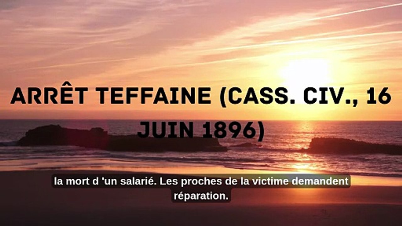 Arrêt Teffaine (Cass. civ., 16 juin 1896)