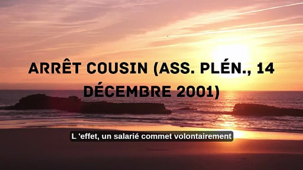 Arrêt Cousin (Ass. plén., 14 décembre 2001)