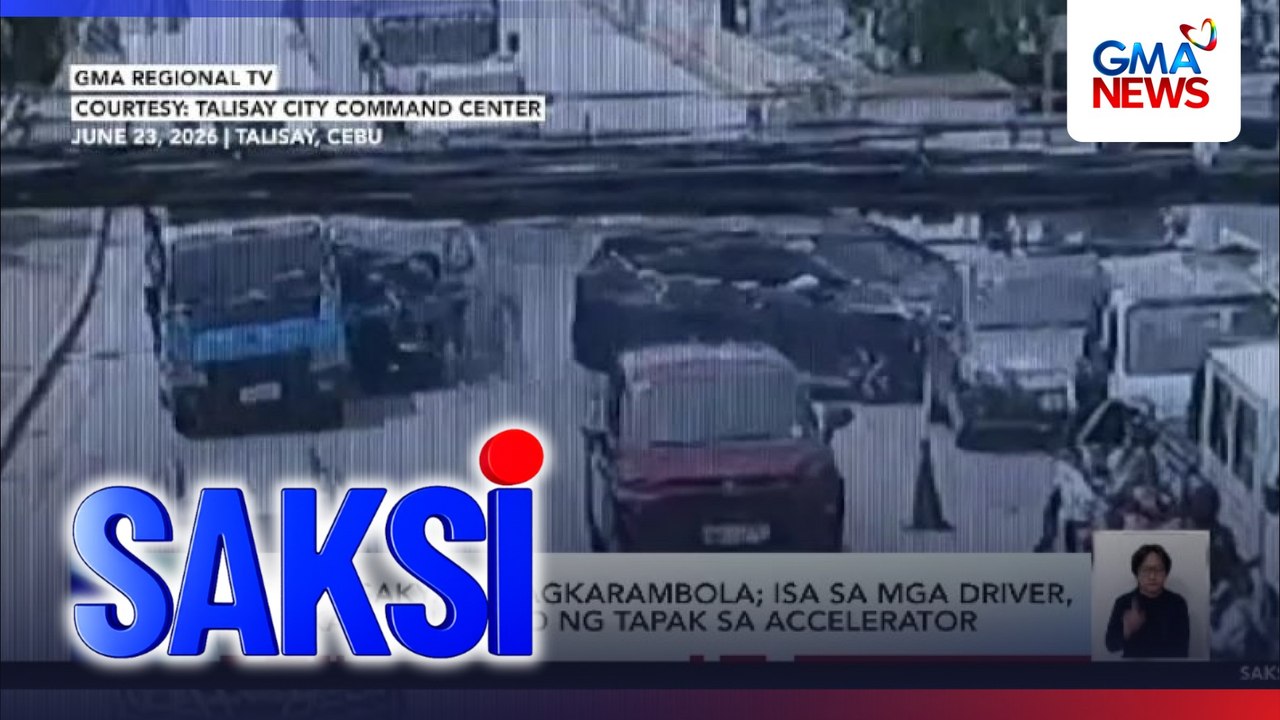 6 na sasakyan, nagkarambola; isa sa mga driver, nagkamali umano ng tapak sa accelerator | Saksi