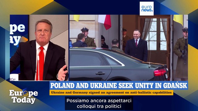 Europe Today: Ucraina punta ad accordi difesa-energia in Polonia, Macron vede Meloni in Francia