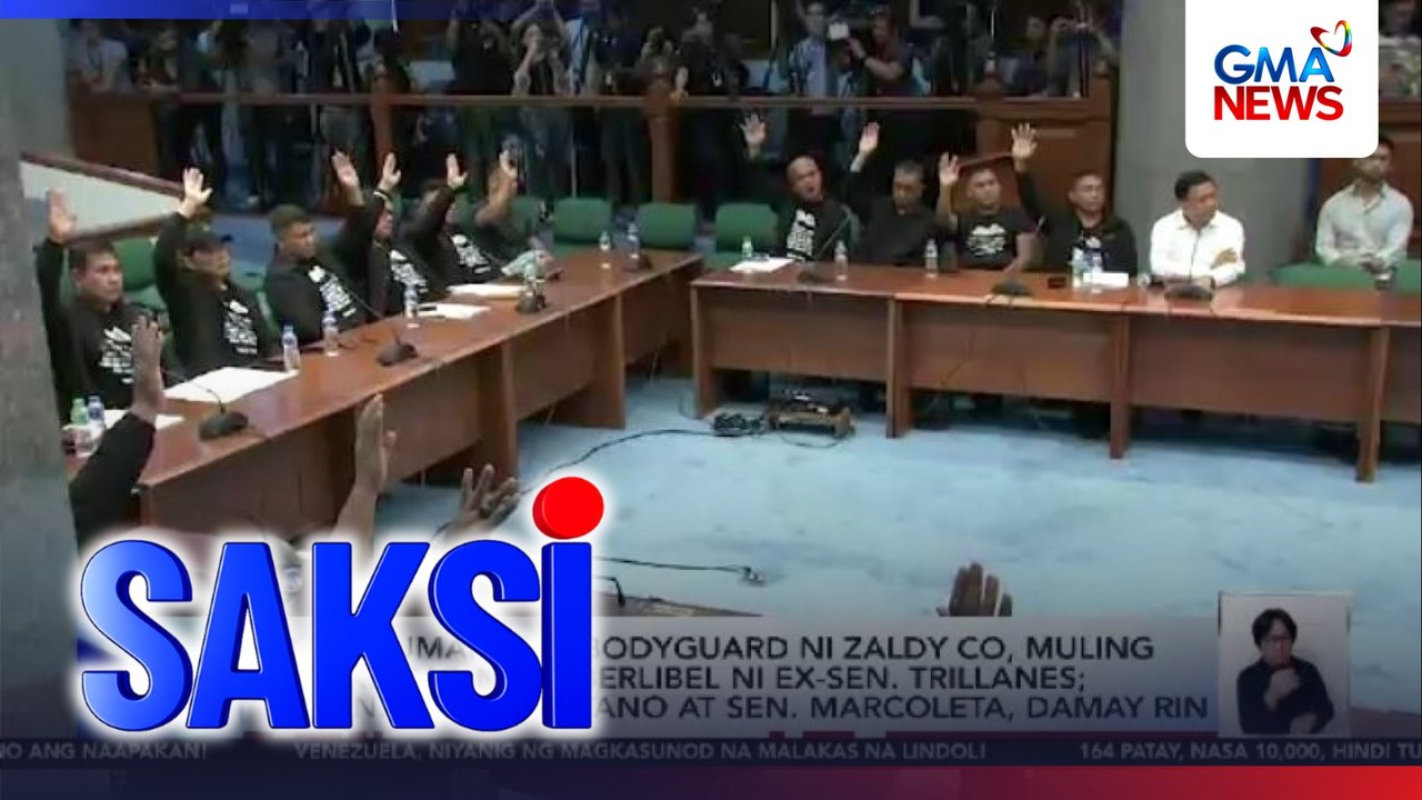 18 dati umanong bodyguard ni Zaldy Co, muling inireklamo ng Cyberlibel ni Ex-Sen. Trillanes; Ex-Sen. Pres. Cayetano at Sen. Marcoleta, damay rin | Saksi