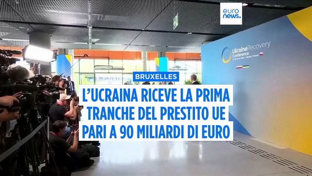 Von der Leyen: primo pagamento all'Ucraina del prestito da 90 miliardi