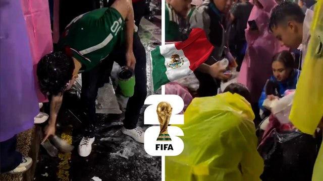 Mundial 2026: Mexicanos ponen el ejemplo y levantan la basura en los festejos de Reforma por el triunfo de México ante Chequia