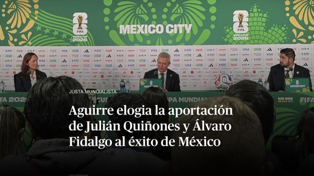 Javier Aguirre elogia la aportación de Julián Quiñones y Álvaro Fidalgo al éxito de México